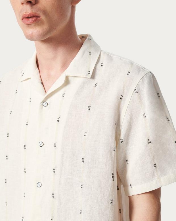 Rag & Bone Avery Embroidered Camp Shirt