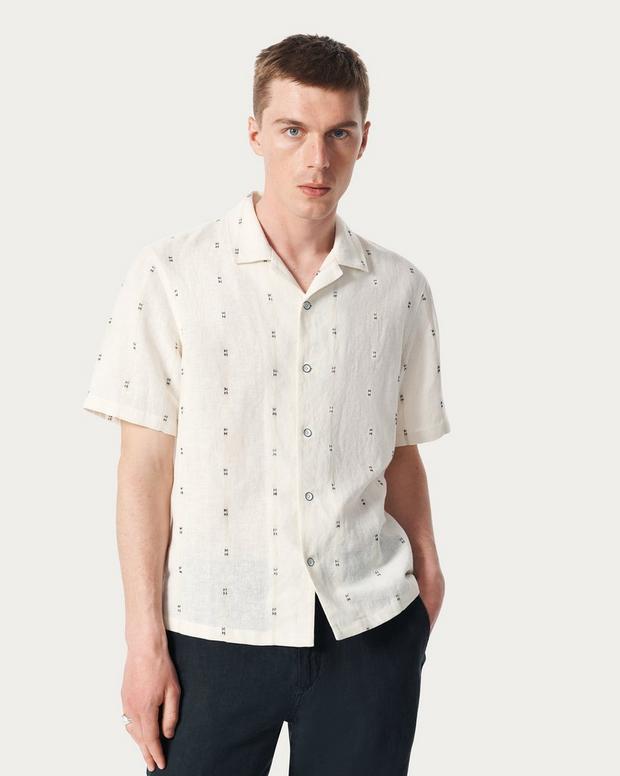 rag & bone Avery Embroidered Camp Shirt