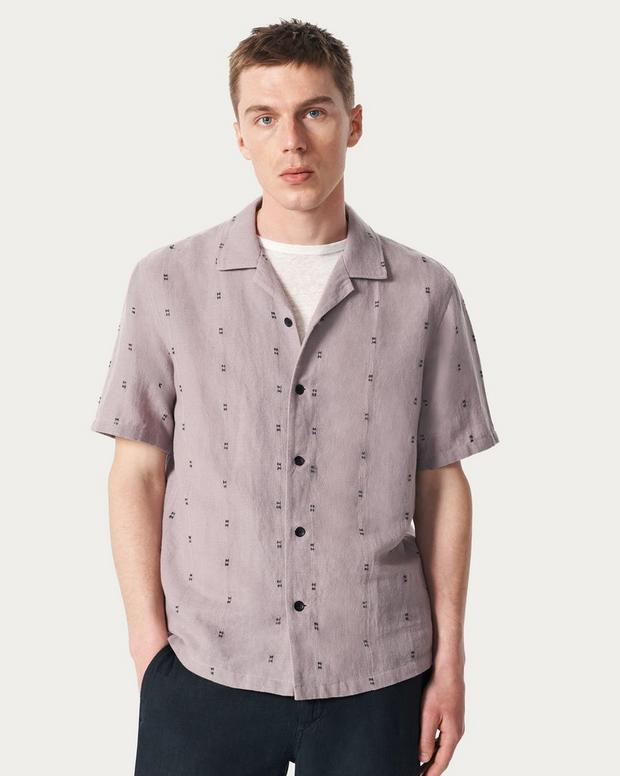 rag & bone Avery Embroidered Camp Shirt