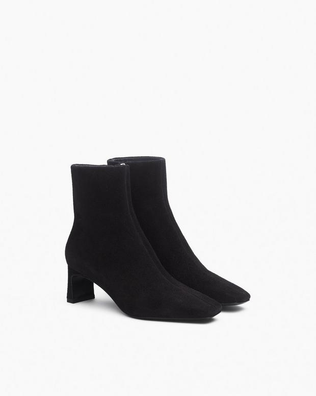 Rag & Bone Avery Zip Suede Ankle Boots