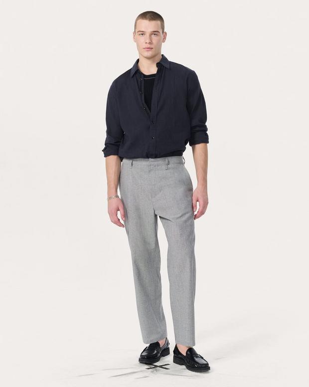 rag & bone Baggy Wool-Blend Trousers
