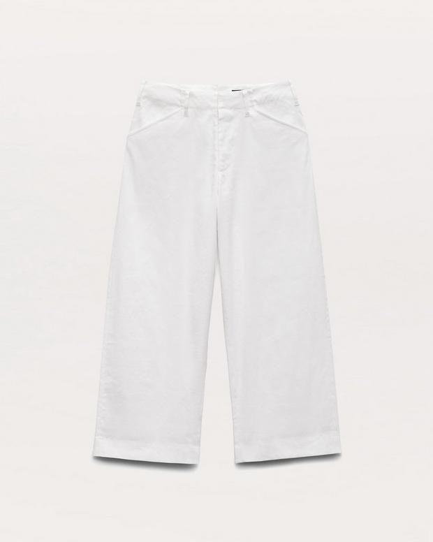 Rag & Bone Banks Ankle-Length Linen-Blend Pants