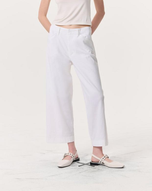 Rag & Bone Banks Ankle-Length Linen-Blend Pants