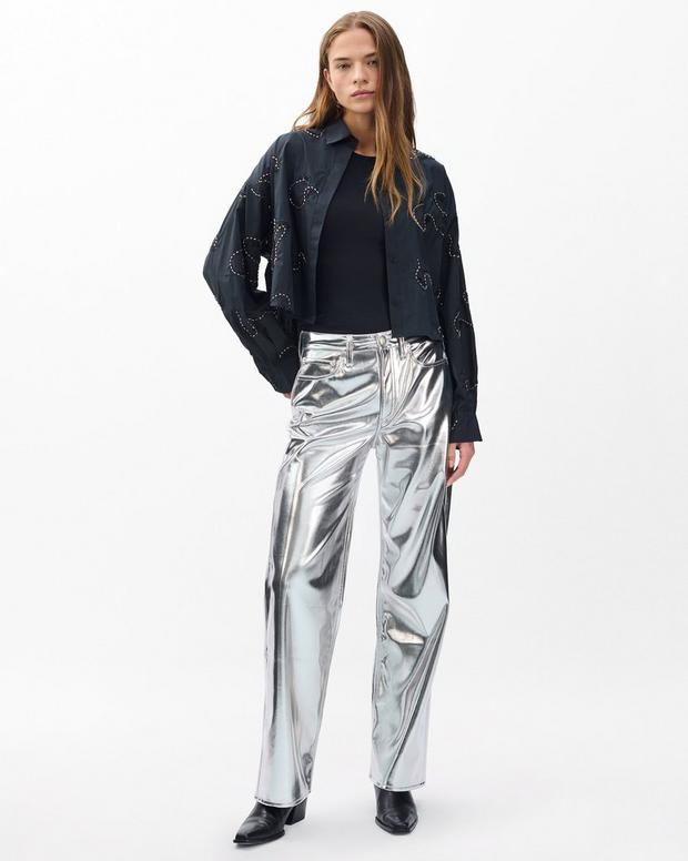 Rag & Bone Beatrice Embroidered Poplin Shirt