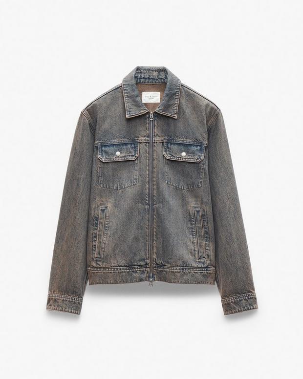 Rag & Bone Beau Infuse Denim Trucker Jacket