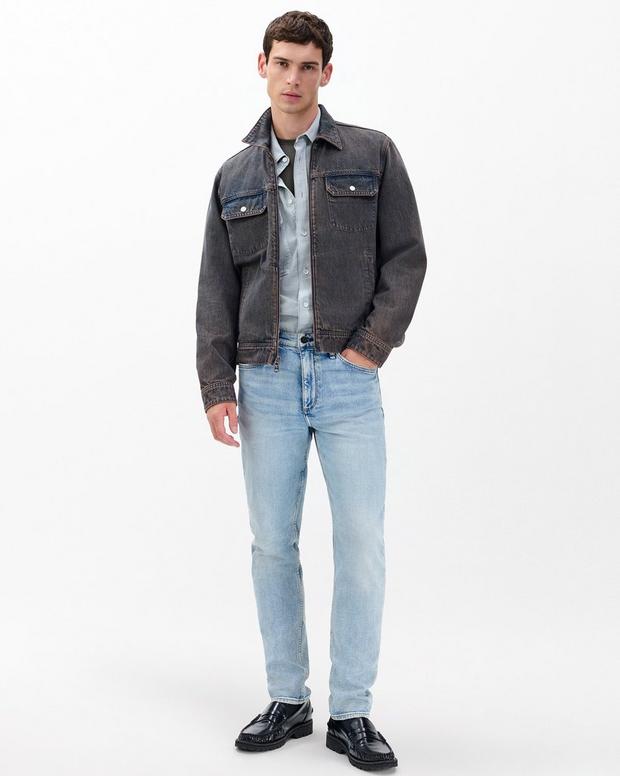Rag & Bone Beau Infuse Denim Trucker Jacket
