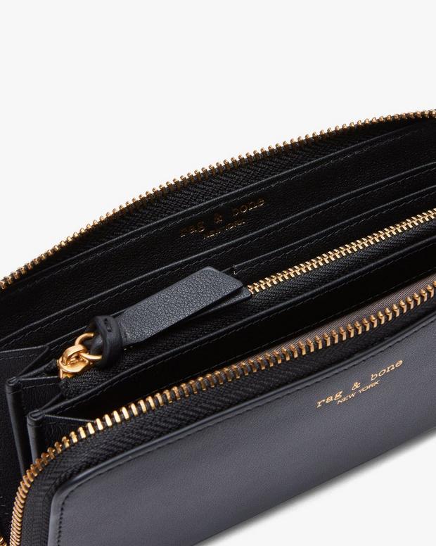 Rag & Bone Bloom Large Leather Zip Wallet