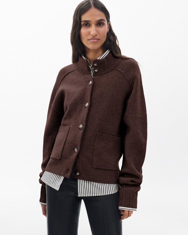 rag & bone Bridget Mockneck Cardigan