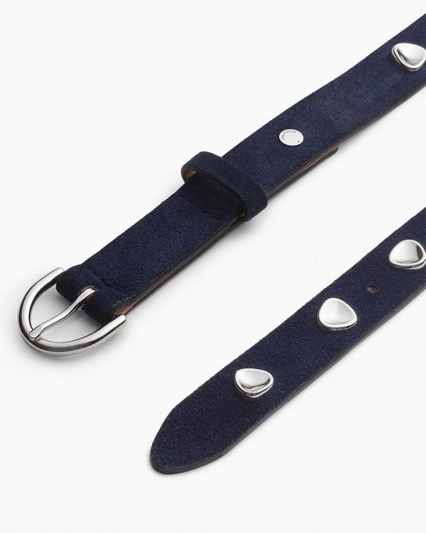 Rag & Bone Brynn Studded Italian Suede Belt