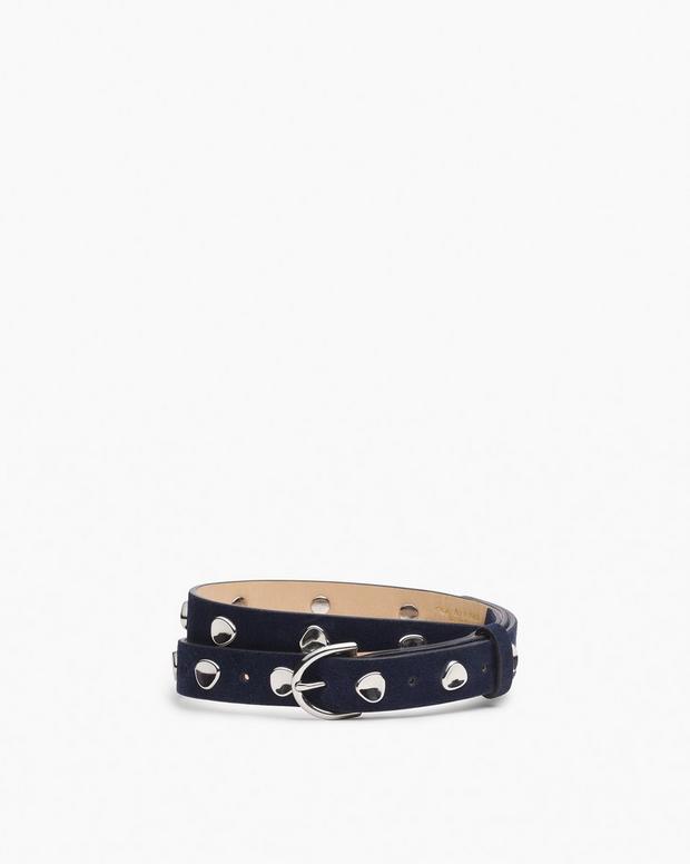 rag & bone Brynn Studded Italian Suede Belt