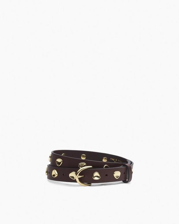 rag & bone Brynn Studded Leather Belt