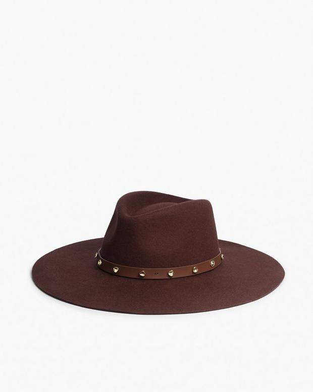 rag & bone Brynn Studded Wool Fedora