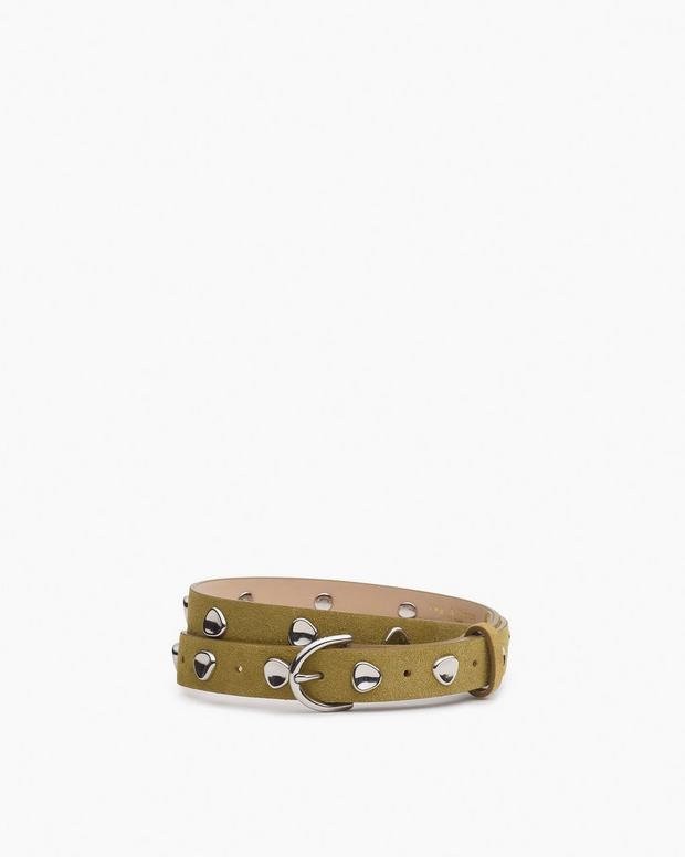 rag & bone Brynn Suede Pebbled Belt