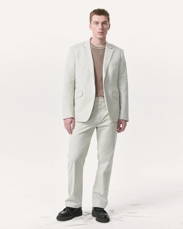 Rag & Bone Butler Striped Stretch Cotton Blazer