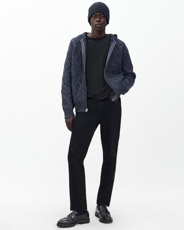 Rag & Bone Cable-Knit Full-Zip Hoodie