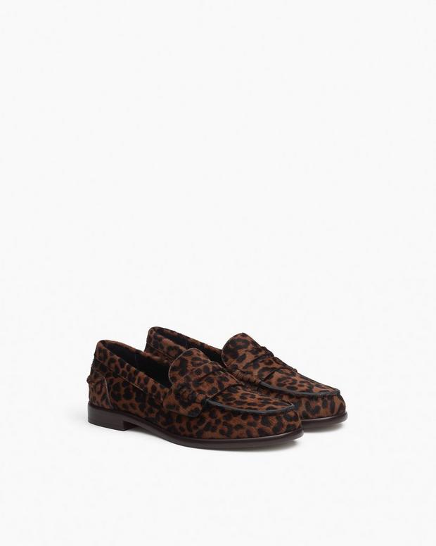 Rag & Bone Carter Leopard Calf Hair Loafers