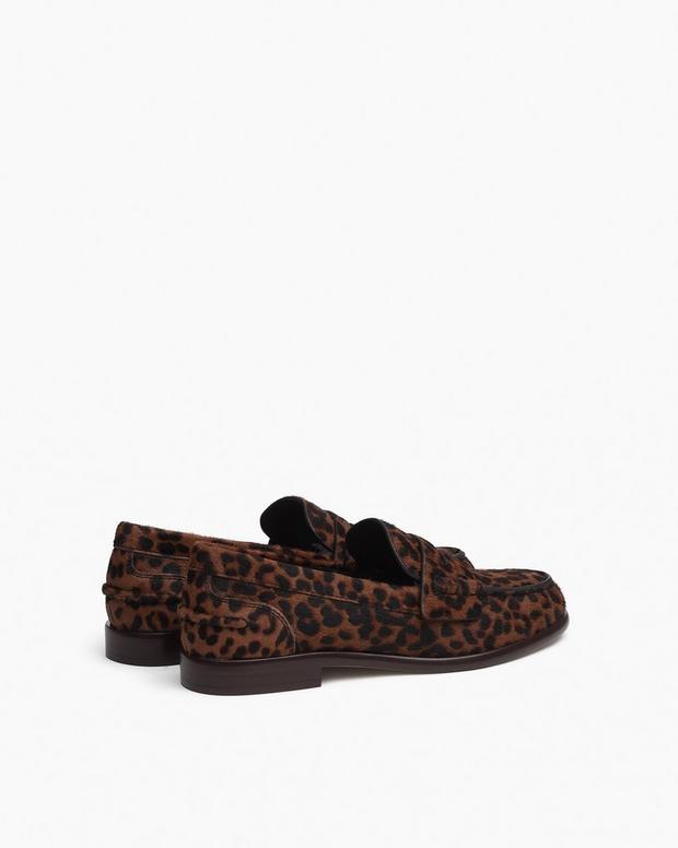 Rag & Bone Carter Leopard Calf Hair Loafers