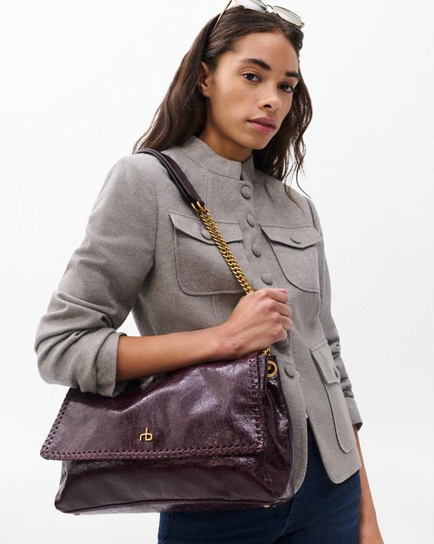 Rag & Bone Chelsea Large Leather Flap Bag