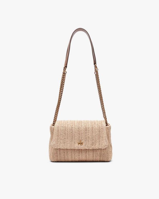 rag & bone Chelsea Small Straw Flap Bag