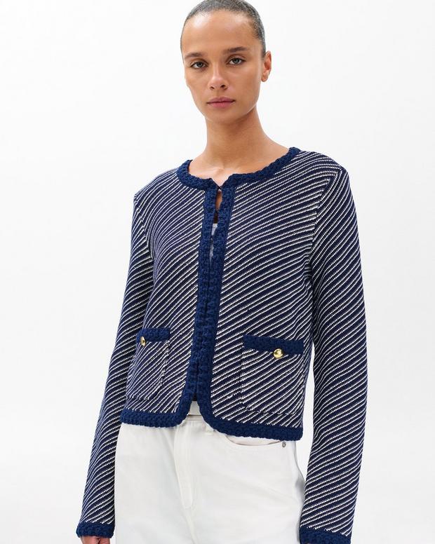 rag & bone Claire Striped Cardigan