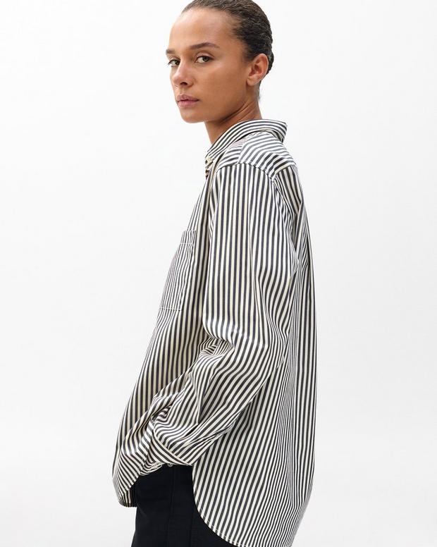 rag & bone Connie Striped Poplin Shirt