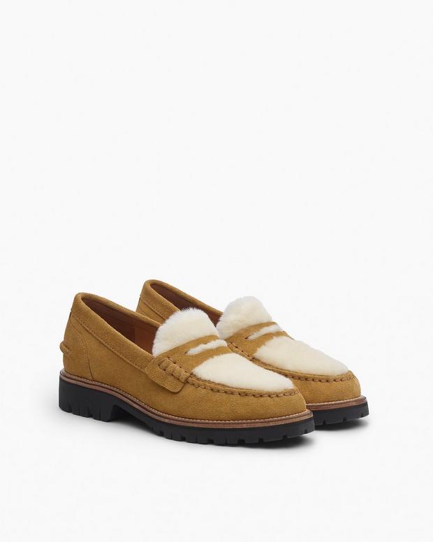 Rag & Bone Corey Suede Shearling Loafers