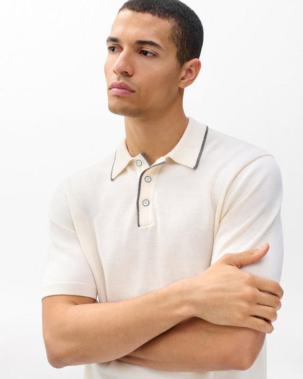 Rag & Bone Crawford Wool-Cashmere Knit Polo