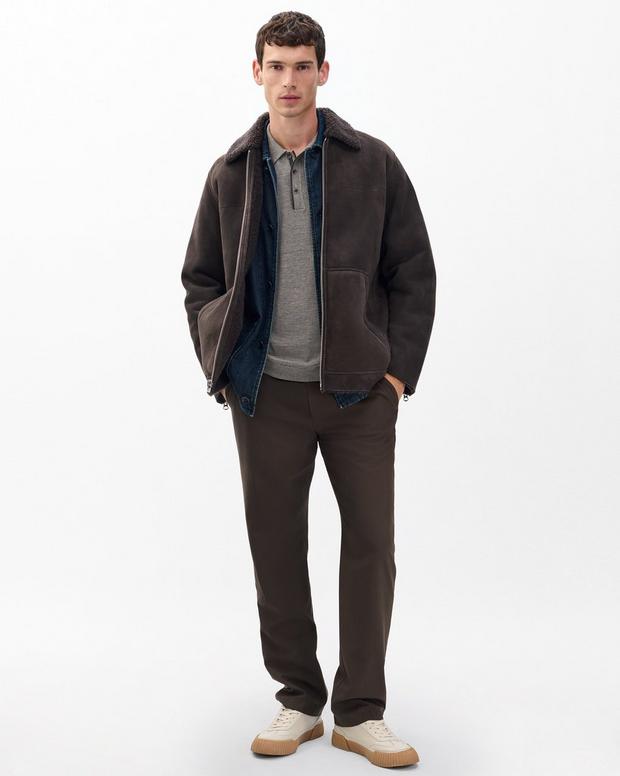 Rag & Bone Crawford Wool-Cashmere Knit Polo