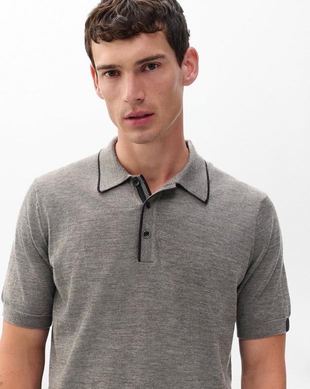 Rag & Bone Crawford Wool-Cashmere Knit Polo
