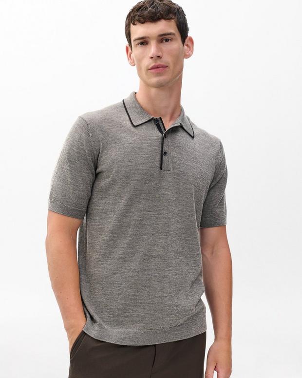 rag & bone Crawford Wool-Cashmere Knit Polo