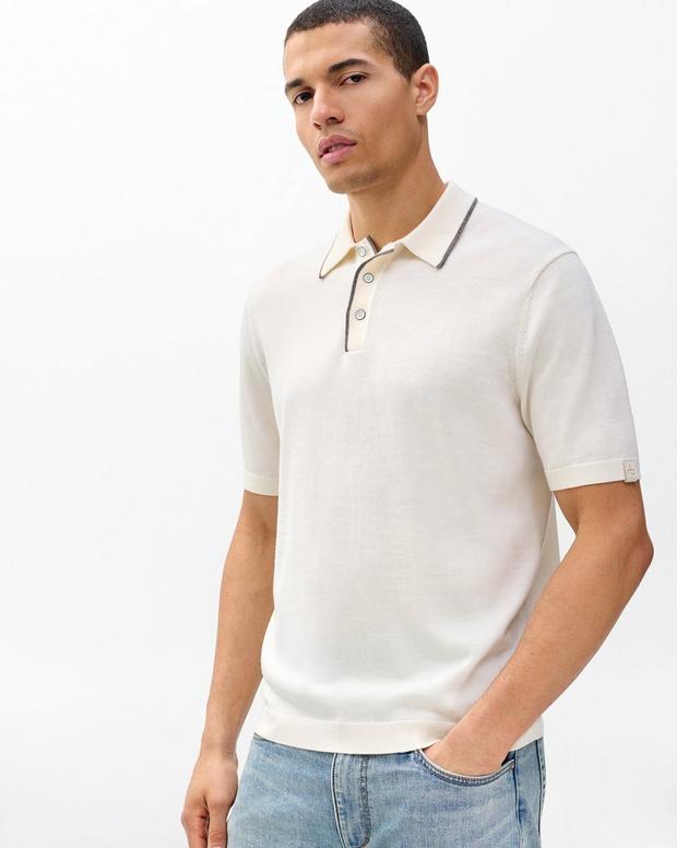 rag & bone Crawford Wool-Cashmere Knit Polo