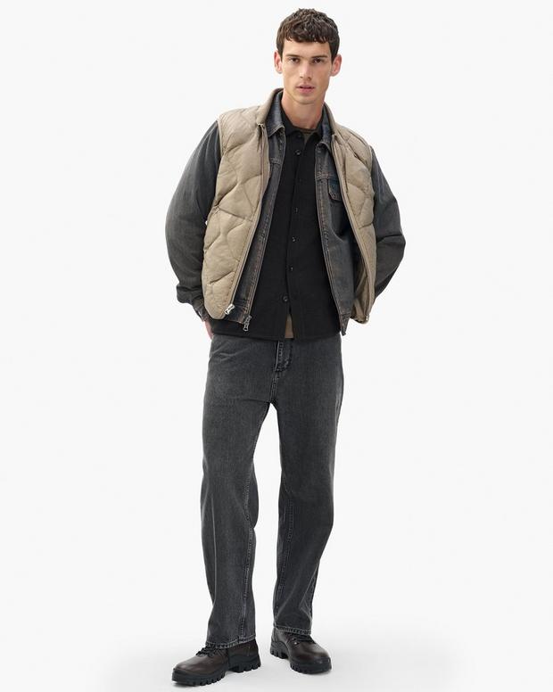 Rag & Bone Crawford Wool-Cashmere Knit Shirt