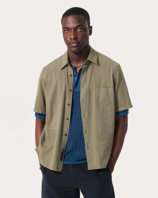 rag & bone Dalton Patchwork Shirt