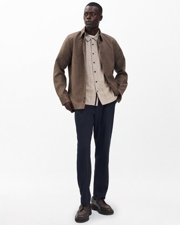 Rag & Bone Dalton Windowpane Knit Shirt