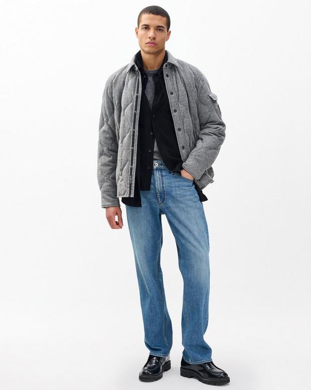 Rag & Bone Dane Wool-Cashmere Quilted Shirt Jacket