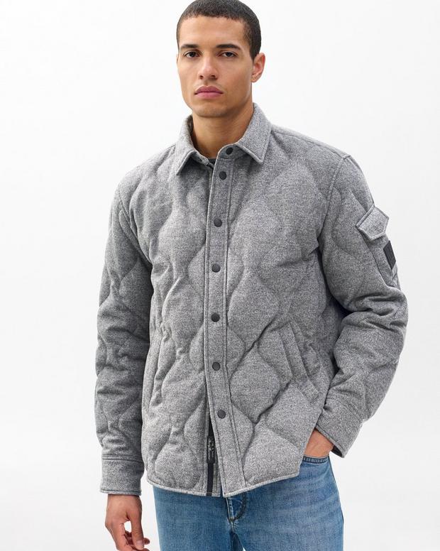 Rag & Bone Dane Wool-Cashmere Quilted Shirt Jacket