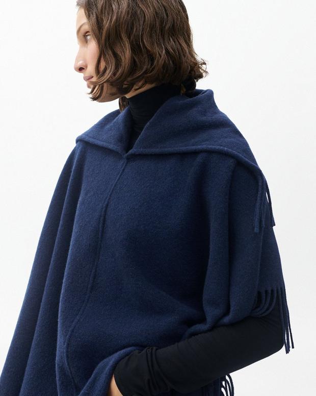 Rag & Bone Darcey Italian Wool Cowl Poncho