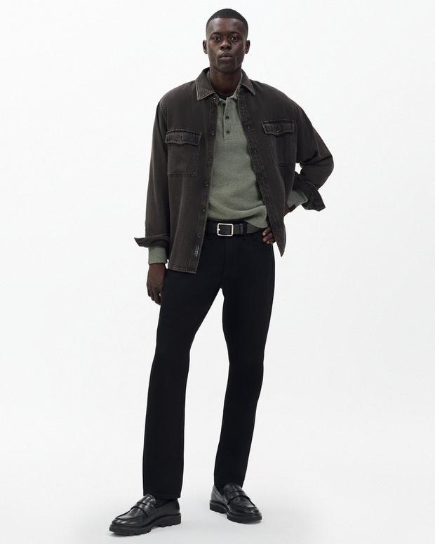 Rag & Bone Declan Cashmere Polo Sweater