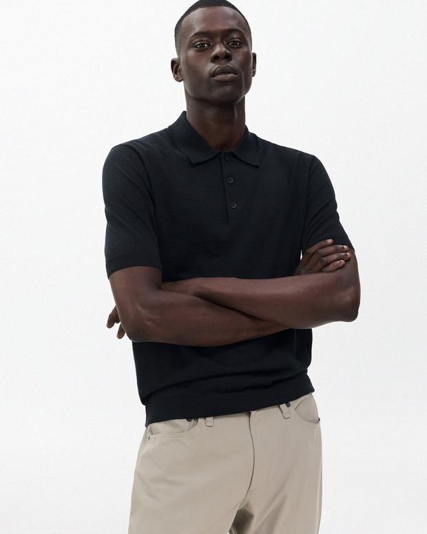 rag & bone Downing Lightweight Cashmere Polo