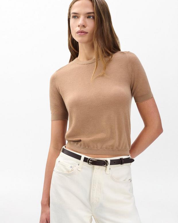 Rag & Bone Duo Rounded Rebound Leather Belt