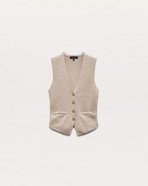 Rag & Bone Ella Merino Wool-Blend Sweater Vest