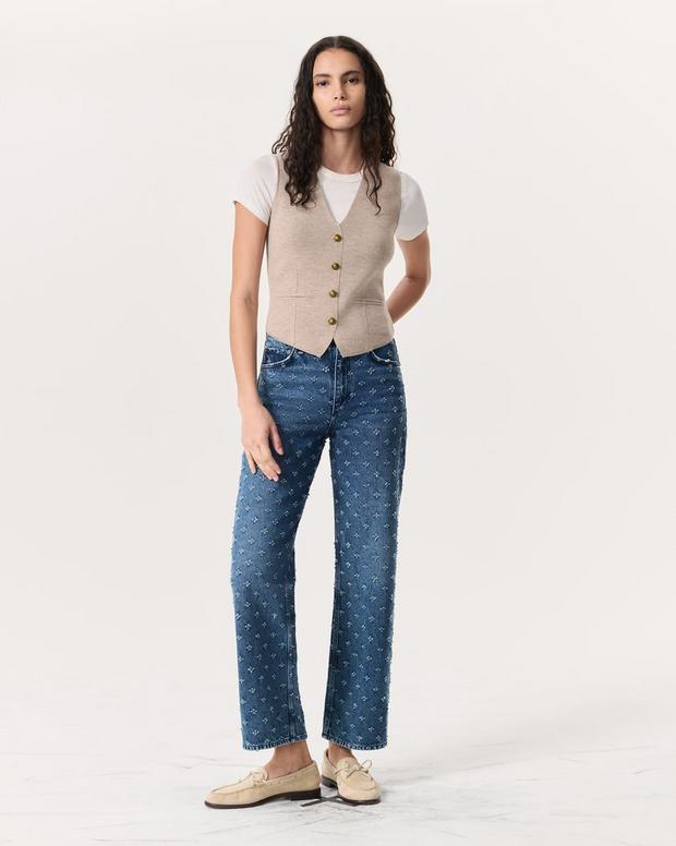 Rag & Bone Ella Merino Wool-Blend Sweater Vest