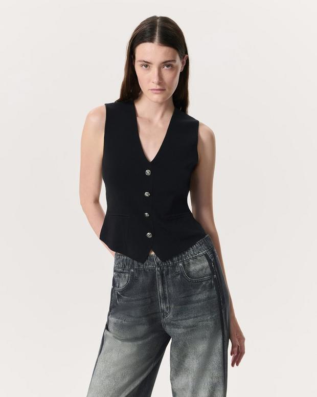 rag & bone Ella Merino Wool-Blend Sweater Vest