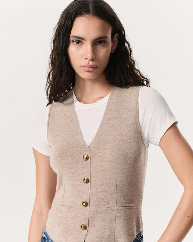 rag & bone Ella Merino Wool-Blend Sweater Vest