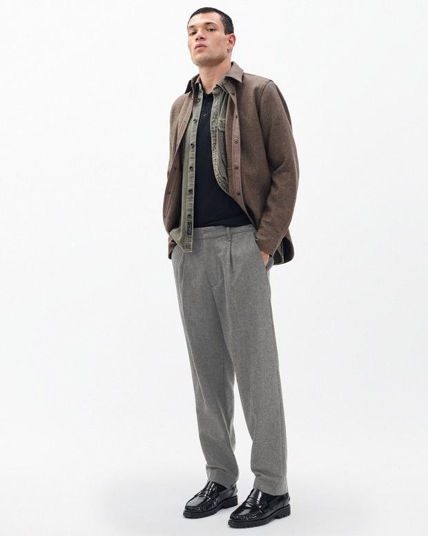 Rag & Bone Evan British Plaid Wool Trousers
