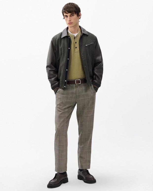 Rag & Bone Evan Italian Plaid Wool Trousers