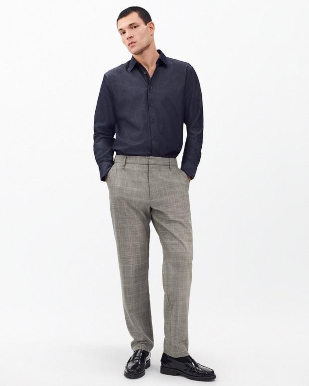 rag & bone Evan Italian Plaid Wool Trousers