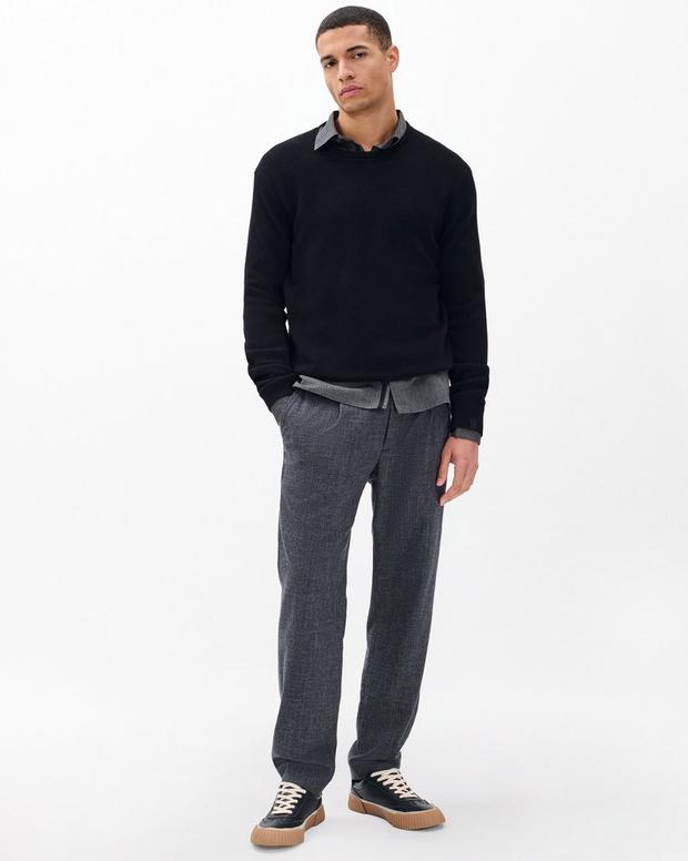 rag & bone Evan Pleated Italian Houndstooth Trousers