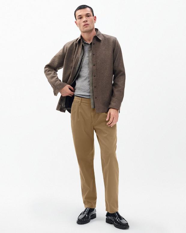 rag & bone Evan Pleated Stretch Twill Chinos