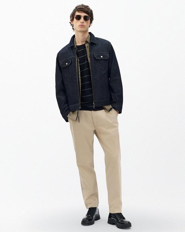 rag & bone Evan Pleated Stretch Twill Chinos
